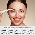 6 Pcs White Eyebrow Razor, Face Razors Multipurpose, Facial Razors for Women Men, Eyebrow Trimmers Shaver with Protective Cover, Dermaplaning Tools for Face Body Use, Facial Hair Removal Tools