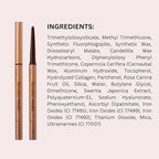 Heroine Make by KISSME Soft Define Waterproof Cream Pencil Eyeliner, Long-Lasting Natural Shades, 0.1g Punched Eyeliner Oval Core, 03 Rosé Brown, 0.01oz