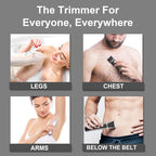 Bikini Trimmer for Women Painless Electric Razor for Women,3 in 1 Pubic Hair Trimmer,USB Recharge Dock,Replaceable Ceramic Blade Heads,IPX7,Personal Shaver Kits,Purple