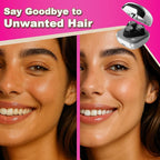 Facial Hair Removal for Women, 3D Floating Blade Rotary Razor, Wet/Dry Electric Shaver, Portable & USB Rechargeable Epilator Hair Remover for Face, Upper Lip, Chin, Arms & Legs (Silver)