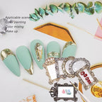 2pcs Resin Nail Art Palette, Nail Art Painting