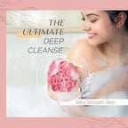 Spongentle Deep Cleansing Body Loofah Sponge, Natural Colors, for Bath and Shower, Multiple Textures for Gentle and Deep Exfoliation, Generous and Rich Lather, (Pack of 2)