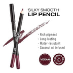 Professional Slim Lip Pencil, Creamy Soft Lip Liner, Smooth Long-Lasting Rich Lip Color, Natural Lip Makeup, Water-Resistant Lip Crayon (Plum)