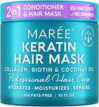 MAREE Hair Mask for Damaged Hair - Keratin Treatment Conditioner - Extremely Deep Conditioning Mask, Hydrating & Repairing, Keratina Mascarilla Para el Cabello