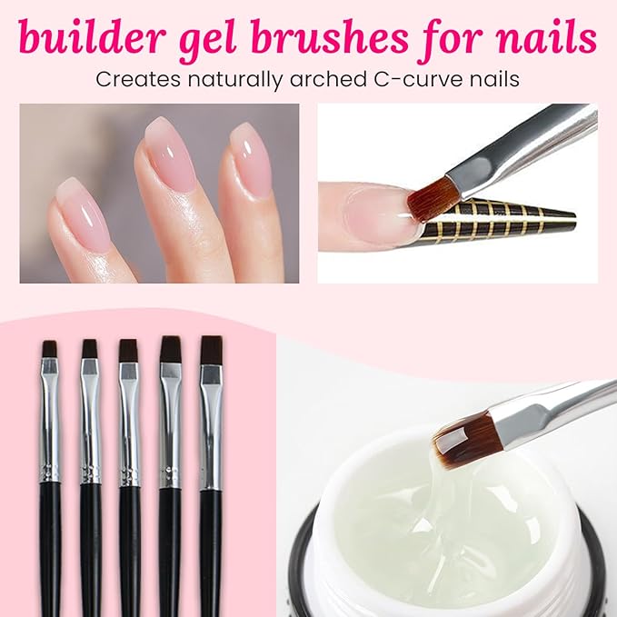 39 PCS Nail Art Brushes Set,Nail Art 3D Sculpting Pen Dotting Tools,Ombre Silicone Brush,Liner Brushes,Acrylic Brushes,Nail Art Palette with Gel Mixing Rod,Nail Design Kit for Home Diy & Salon