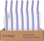 Flamingo Dermaplane Razor, Face Razors for Women, Disposable, 1 count, Pack of 7