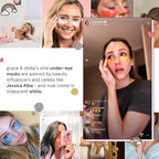 grace & stella Peptide Under Eye Patches with Niacinamide & Rice Extract - Firming Eye Masks for Dark Circles and Puffiness - Gel Mask for Firmer-Looking Skin - Vegan, Cruelty-Free (White, 48 Pairs)