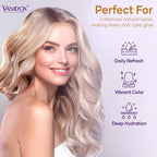 Sulfate Free Brass Toning Purple Shampoo for Blondes, Brown Highlighted, or Bleached Hair, Infused with Purple Rice Extract, Hyaluronic Acid, Vitamin E, and Chamomile Extract (16 fl oz)