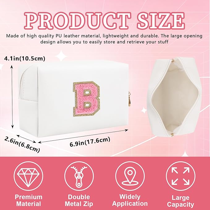 Personalized initial letter patch makeup