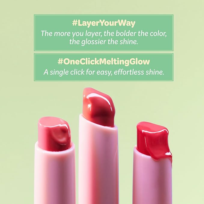 COLORGRAM Fruity Glass Stick 01 ENDEARING FIG | Long-Lasting Juicy Lip Tint with Radiant, Glossy Finish | Melting Syrupy Texture for Vibrant, Hydrated Lips | Non-Sticky Shine