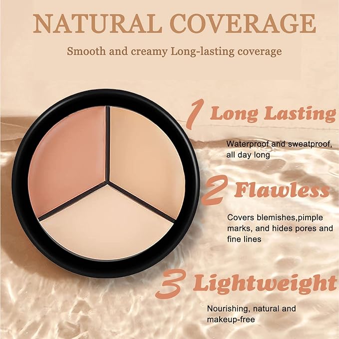 6 Colors Correcting Concealer Palette, Makeup Cream Contour
