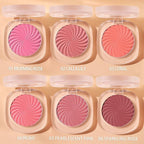 Cheeky Blush Compact for Face Cheeks, Talc Free Blusher Palette, Matte Powder Makeup, Natural Healthy, Mauve Pink Magenta Peach Red, Vegan Cruelty Free