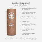 SJOLIE Rapid Spray Tan Solution - Ultra One Hour Express Tan - Olive Base | Sunless Tanner for a Fast Drying, Vegan-Friendly, Radiant Glow (32oz)