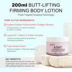 B-TIGHT Body Cream, 200ml Leave-On Booty Enhancing Mask, Firming & Moisturizing Cream, Leave-On Cellulite Mask - Improves Skin Tightness in Buttock Area, Lift sagging skin - 6.76 oz
