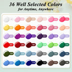 PHOENIXY Gel Nail Polish Kit with U V Light 48W, 56 Pcs 108 Effects Gel Nail Polish Set Base Glitter Top Coat Manicure Tools Gifts for Women