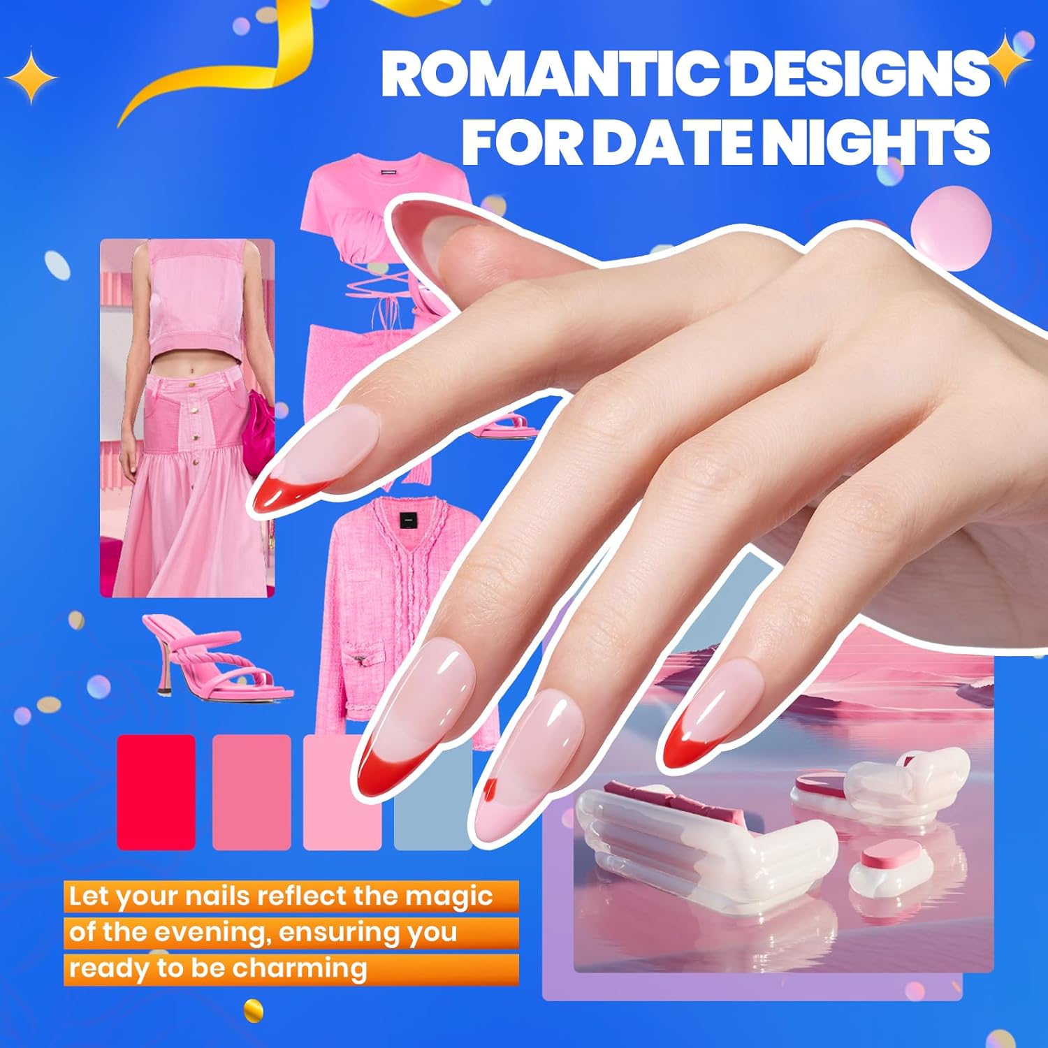 Beetles Gel Nail Polish Kit with U V Light - 68Pcs Gel Nail Kit 35 Colors Outfits Glitter Red Classic Blue Polish Set with Everything Nails Manicure Tools for Beginners DIY At Home Gifts for Women