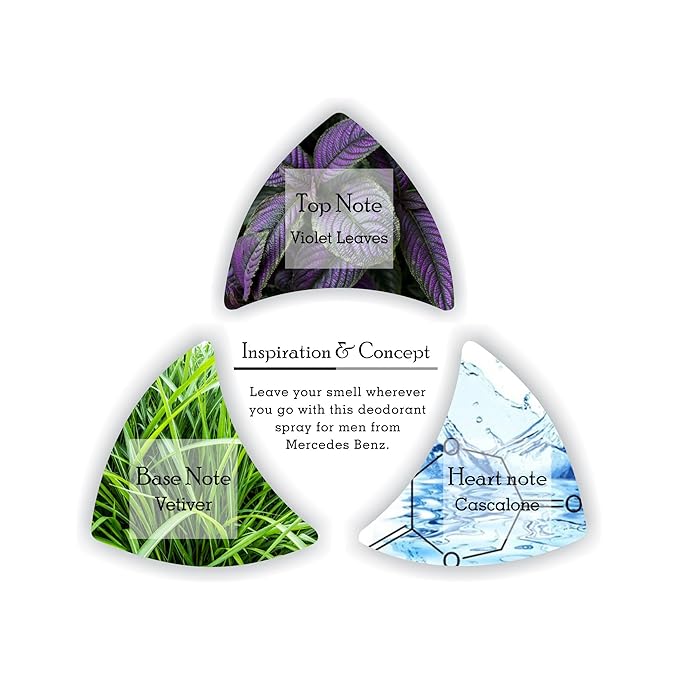 Mercedes-Benz Man - Body Spray for Men - Woody Fruity Fragrance with Ambrette and Cedar - Long-Lasting Mens Body Spray - All Over Freshness - 6.7 oz