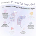 grace & stella Peptide Under Eye Patches with Niacinamide & Rice Extract - Firming Eye Masks for Dark Circles and Puffiness - Gel Mask for Firmer-Looking Skin - Vegan, Cruelty-Free (White, 48 Pairs)