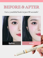 CORALHAZE Idol AEGYO-SAL Maker 01 Champagne Beige, 2-in-1 Under-Eye Highlighter and Contour Liner for Bright, Voluminous Eyes, Long-Lasting, Smudge-Proof Shimmer Stick with Natural Glow, Korean Beauty