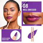 Oulac Waterproof Lipliner Pencil Set - Smooth and Creamy, Retractable Lip Makeup for Precision Application, Vegan & Cruelty-Free, 08+11+LL09