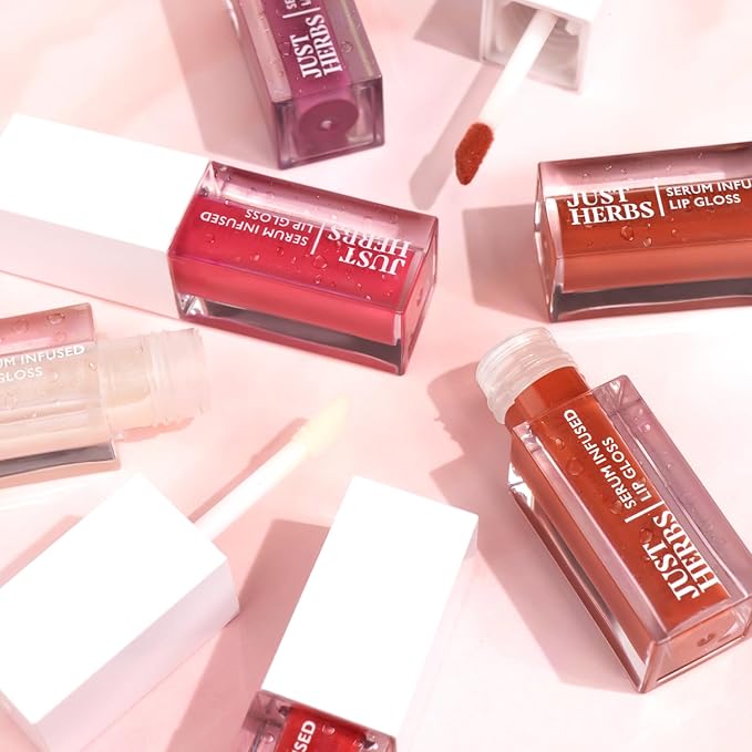 Serum Infused Lip Gloss for Women, Lightweight Non-Sticky High Glossy Moisturizing and Hydrating Lip Gloss 3 ml