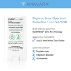 Mineral Transparent Sunscreen Face Stick SPF 50, Reef Safe Sunblock, 22.5% Zinc Oxide Waterproof Sun Screen, Broad Spectrum, Safe for Kids and Sensitive Skin, Vegan, Cruelty Free, 0.6oz