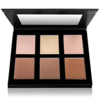 SHANY Powder Contour & Highlight Makeup Palette with Mirror - 6 Color Contour Palette - CONTOUR