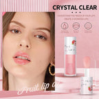 4 Pcs Crystal Jelly Lip Oil, Fruit Flavoured Hydrating
