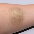 ISMINE Single Eyeshadow Powder Palette Shimmer Gold, High Pigment, Longwear Single Gold Eye Makeup for Day & Night (#16)
