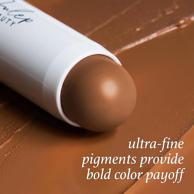 Julep Skip the Brush Cream to Powder Bronzer & Contour Stick - Melted Cocoa Medium skin tones - Long Lasting Blendable and Buildable Color -Multi-Use 2-in-1 Blush and Lip Makeup Stick