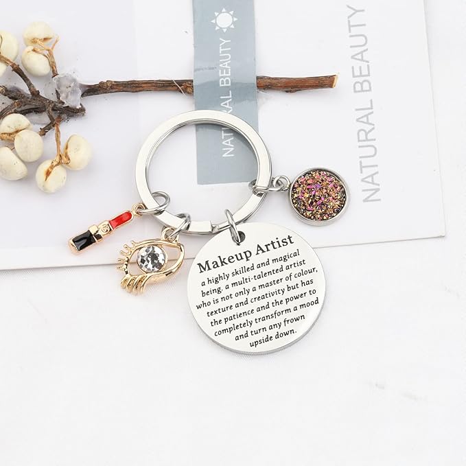 Makeup Artist Keychain Esthetician Gift Beauty