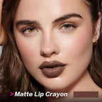 FOCALLURE Ultra Chic Matte Lipstick,Rich Vitamin E Lip Crayon,Lightweight Matte Color without Drying or Fading,Long Lasting Waterproof Lips Makeup,ROSE TAUPE