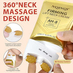 AH-8 Firming Neck Cream with Roller - Neck and Chest Firming Cream to Lift, Tighten & Smooth Sagging Skin, Reduce Wrinkles & Hydrate for Youthful Neck, 4.23 Fl Oz