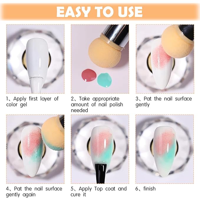 5Pcs Ombre Nail Brush Nail