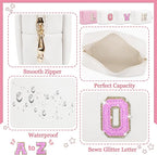 Personalized initial letter makeup bag,