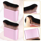 2pcs Self Tanning Brushes, Soft Bristles Body Makeup Brush Liquid Foundation Self Tan Blending Brush Tanning Brush Applicator for Face Body (Rose Pink)