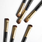 LAURA GELLER NEW YORK Dual-Ended Eyeshadow Brush - Domed Shader & Blending Brush for Baked and Pressed Eyeshadow Application - All Over Eye Makeup Brush