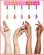 Hydrating Plumping Lip Glow Oil,Tinted Lip Gift