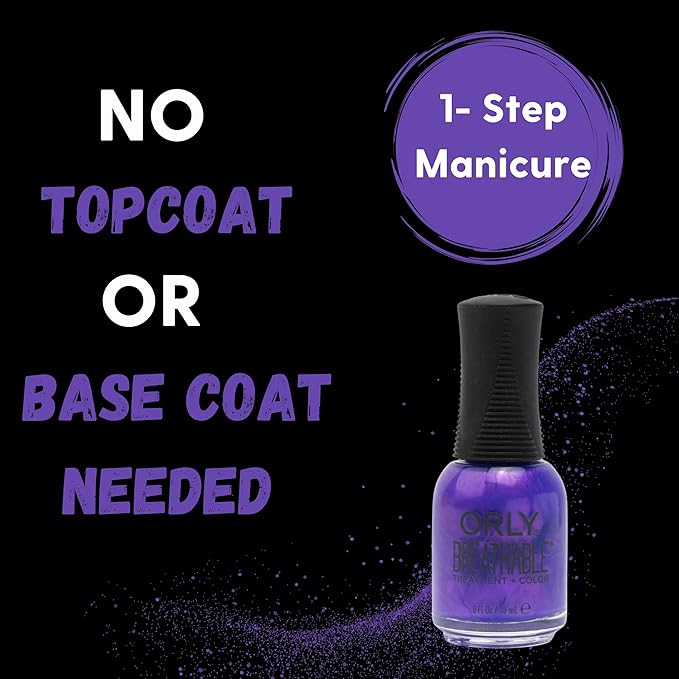 Orly Melting Point Nail Polish Collection | Bright Purple Shimmer | Long-Wearing, Full Coverage Formula with Gripper Cap | Vegan & Cruelty-Free (Alloy Matey)