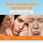 Vitamin C Sunscreen for Body and Face, Body Sunscreen SPF 50 Face Moisturiser with Niacinamide, Moisturizing Face Sunscreen Strong Protection, Sunscreen Body Lotion Water + Sweat Resistan