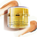 Moisturizing Eye Cream w/Aloe Vera, Collagen, Hyaluronic Acid, Cotton Stem Cells for Dark Circles, Puffiness & Bags - Under Eye Hydration Cream for Women & Men (1 Fl Oz)