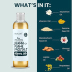 Dermaplane Oil for Women with Normal Skin - Lightweight Face Shaving Oil, Natural Facial Shave Oil, Use with a Dermaplaning Tool, Razor, Shaver or Microblade for Close Shave 4oz by Ouiloe
