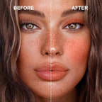 Multi-Use Makeup Cream Blush Stick, Unidollss 3-in-1 Buildable Blush Stick for Cheeks, Eyes, and Lips, Hydrating formula, All day wear, Easy Application with Thumb Puff Included (03 PALPITATING)