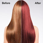 Wine Red Hair Dye for Men and Women, Hair Color Shampoo For Home Use, 16.9 Fl Oz Shampoo Para Canas (Wine Red)