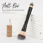 DUcare Powder Brush Foundation Brushes Double Ended Blush Setting Brush for Rounded Taperd Liquid, Cream, Powder,Blending, Buffing