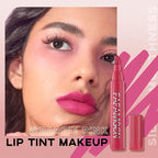 Lip Stain Marker,Nude Pink Lip Tint Stain Pen Liner,Hydrating