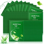 60 Pcs Aloe Vera Gel Bulk Travel Size Soothing Gel 98% Organic Aloe Vera Moisturizer for Skin and Hair Face Moisturizer for Sunburns Relief, Razor Burns, DIY Skincare