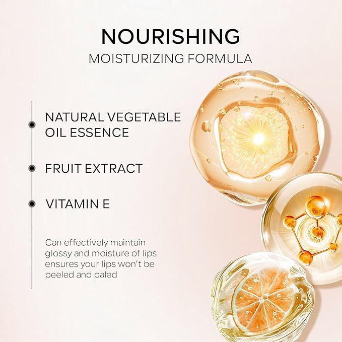 Hydrating Lip Glow Oil, Plumping Moisturizing Lip Oil Gloss, Smooth Lip Lines Plump Lip,Transparent Plumping Clear Glossy Tinted Balm Care 0.2Fl oz #Raspberry