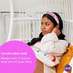 Goody Ouchless Headband For All Hair Types - Watercolor, Blue - Comfort Fit for All-Day Wear - Beautiful Design for Instant Style - Pain-Free Hair Accessories for Women, Men, Boys & Girls