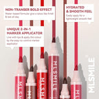 Lip Tint Marker Lightweight Lip Stain, Hydrating And Waterproof Long Lasting Non-Stick Cup Lip Stain Liquid Pen Matte Lip Marker Smudge Proof Matte Lipstick Precise Lip Liner for Women (03# L PINK)